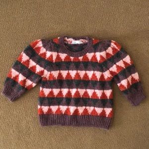 Zara short sleeve mohair sweater